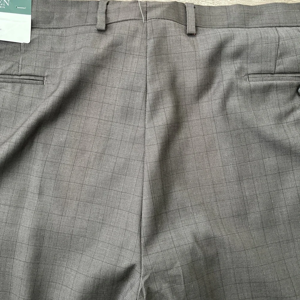 NWT Lauren Ralph Lauren Dress Pants Mens 42x32 Charcoal Gray 100% Wool